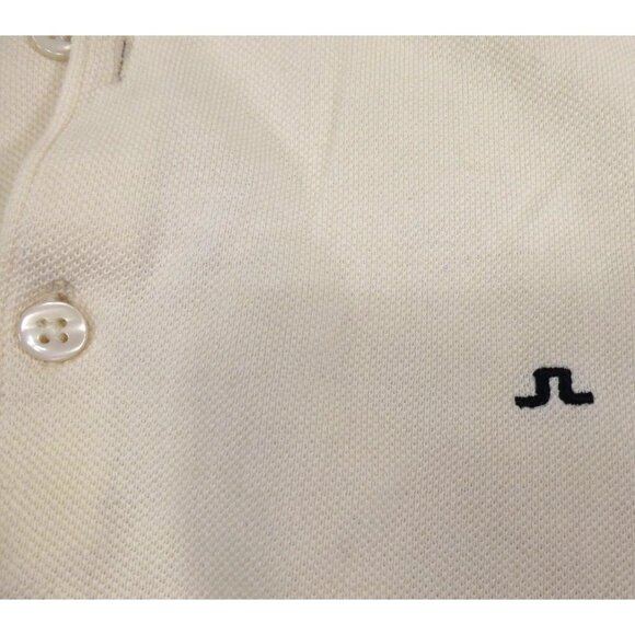 J.Lindeberg Beige Polo Golf Shirt XL Regular Fit Cotton Blend Top - Picture 7 of 8